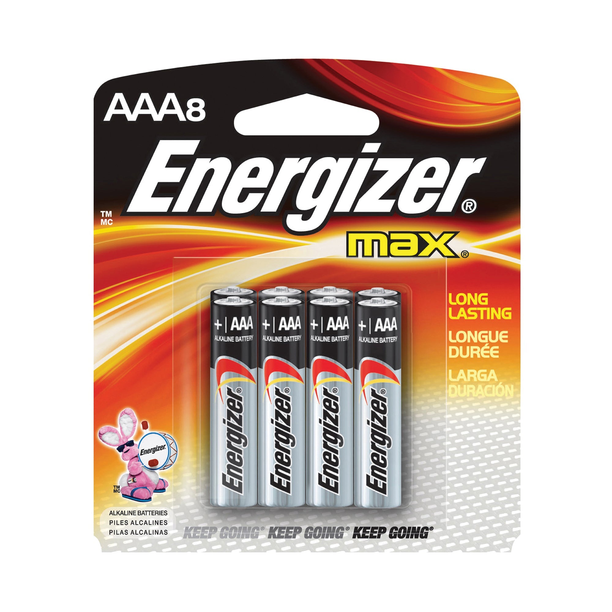 Energizer Max 8er-Pack AAA 1,5 V Alkaline-Batterien