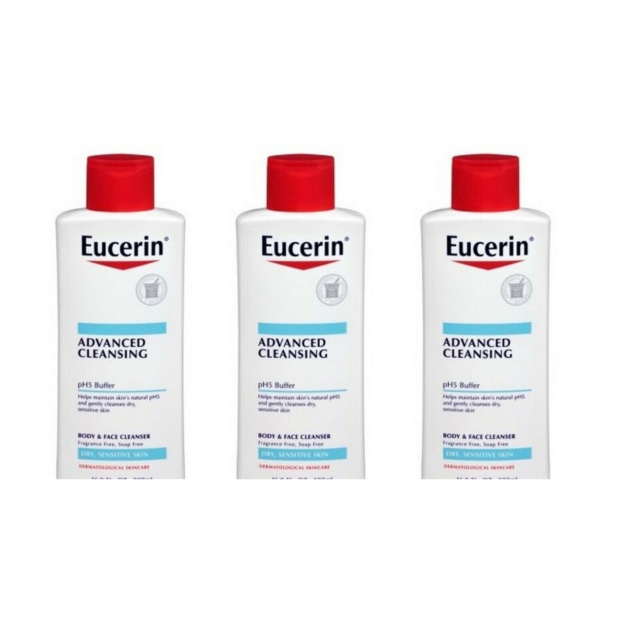 Eucerin Advanced Cleansing Körper- und Gesichtsreiniger – 500 ml