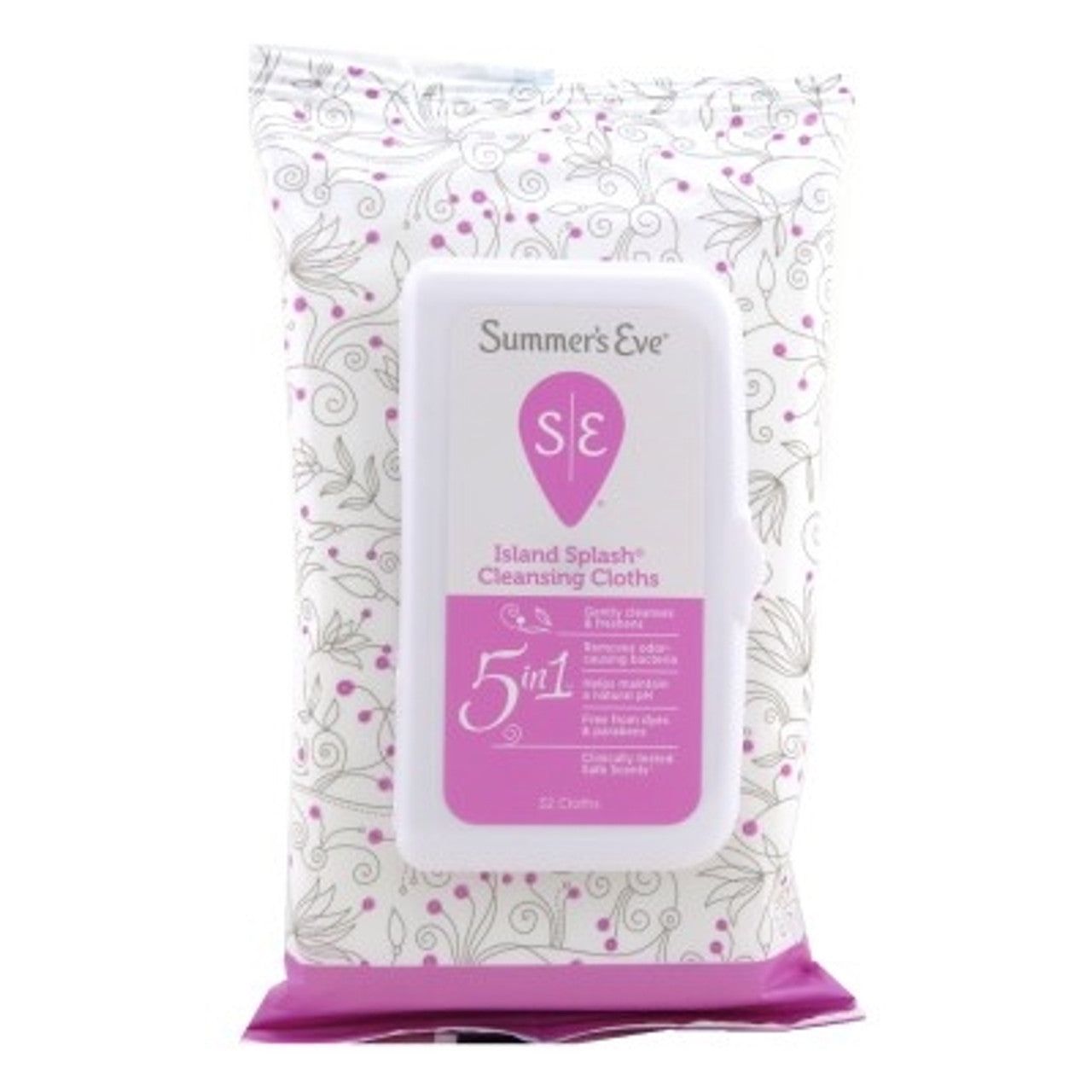 Summer's Eve 5-in-1 Island Splash Reinigungstücher für empfindliche Haut