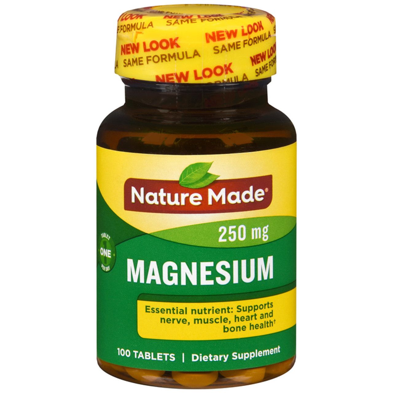 Nature Made Magnesiumoxid 250 mg Tabletten, 100 Stück zur Nahrungsergänzung