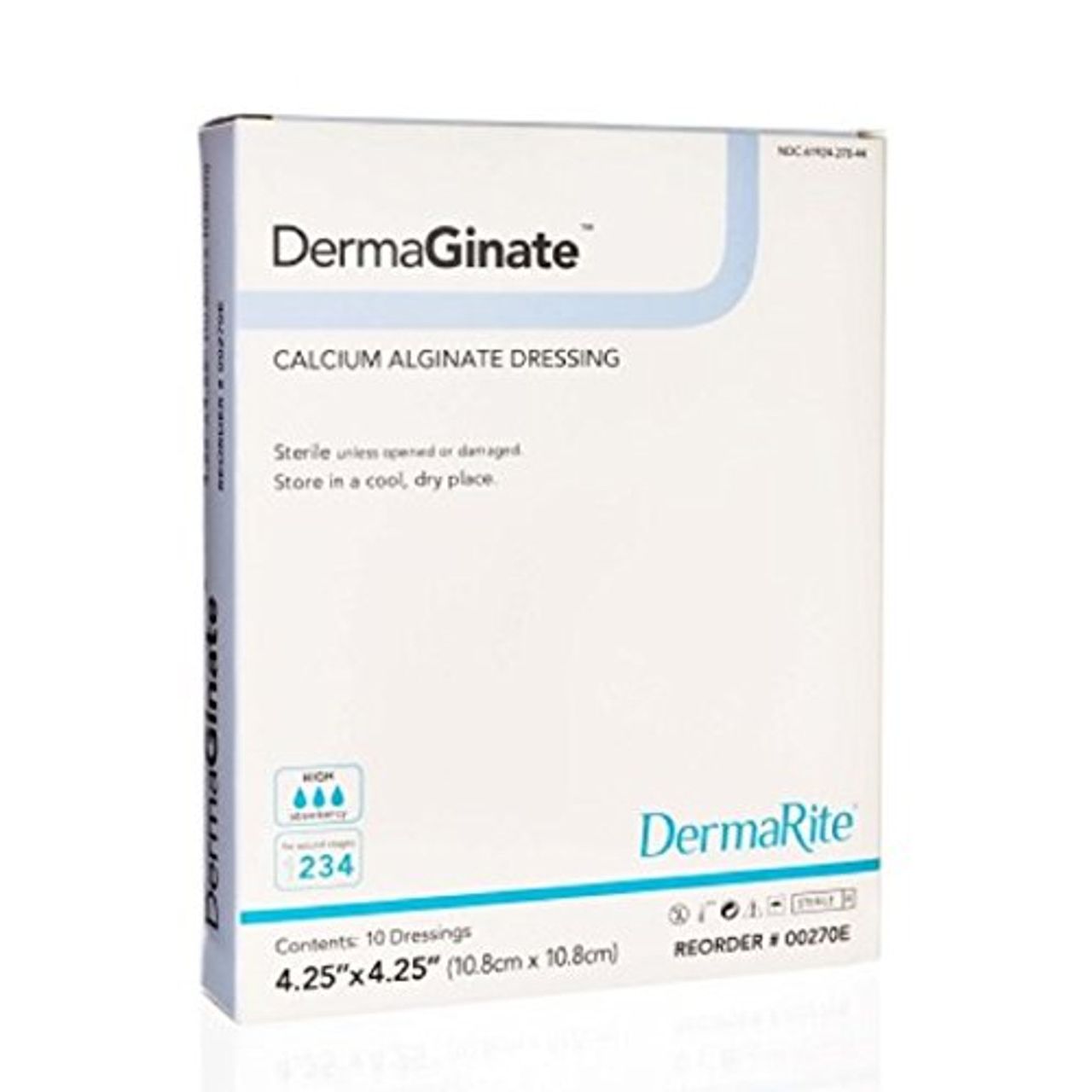 DermaRite DermaGinate Fashë me Algjinat Kalciumi 4.25" X 4.25"