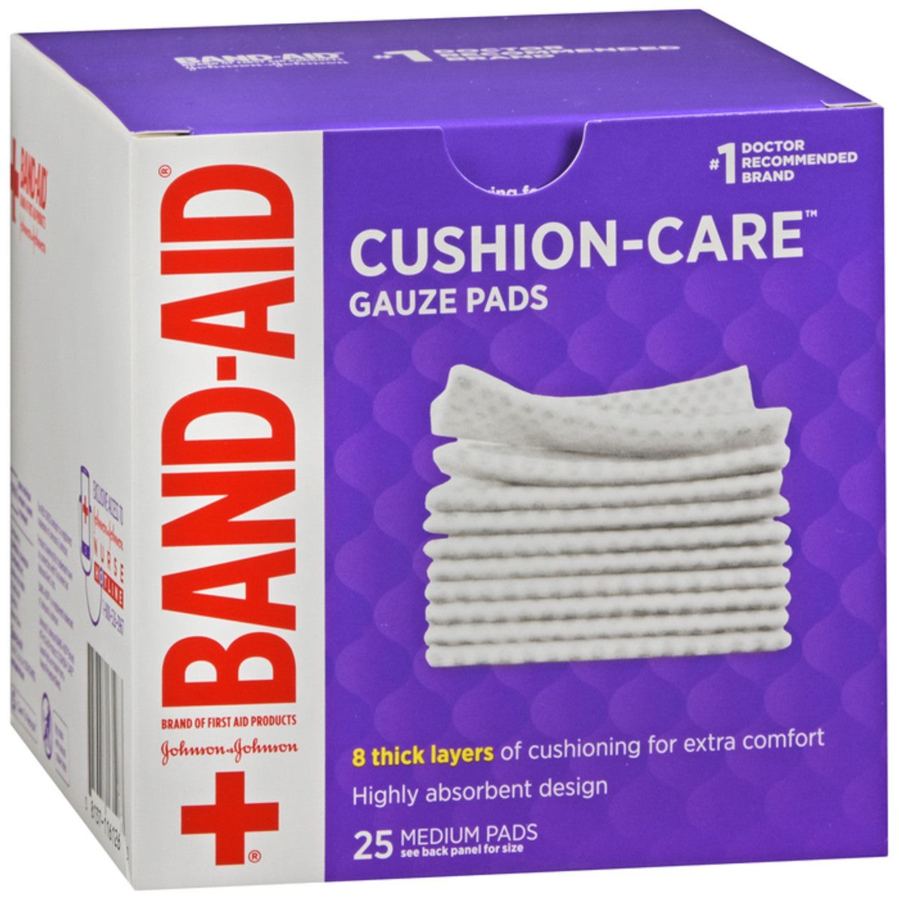Band-Aid Brand Cushion Care Mullkompressen – Mittel