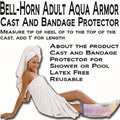 Djo Incorporated Bell-Horn Aqua Armor Gips- und Bandagenschutz für Erwachsene Fuß-Knöchel 11 (30105)