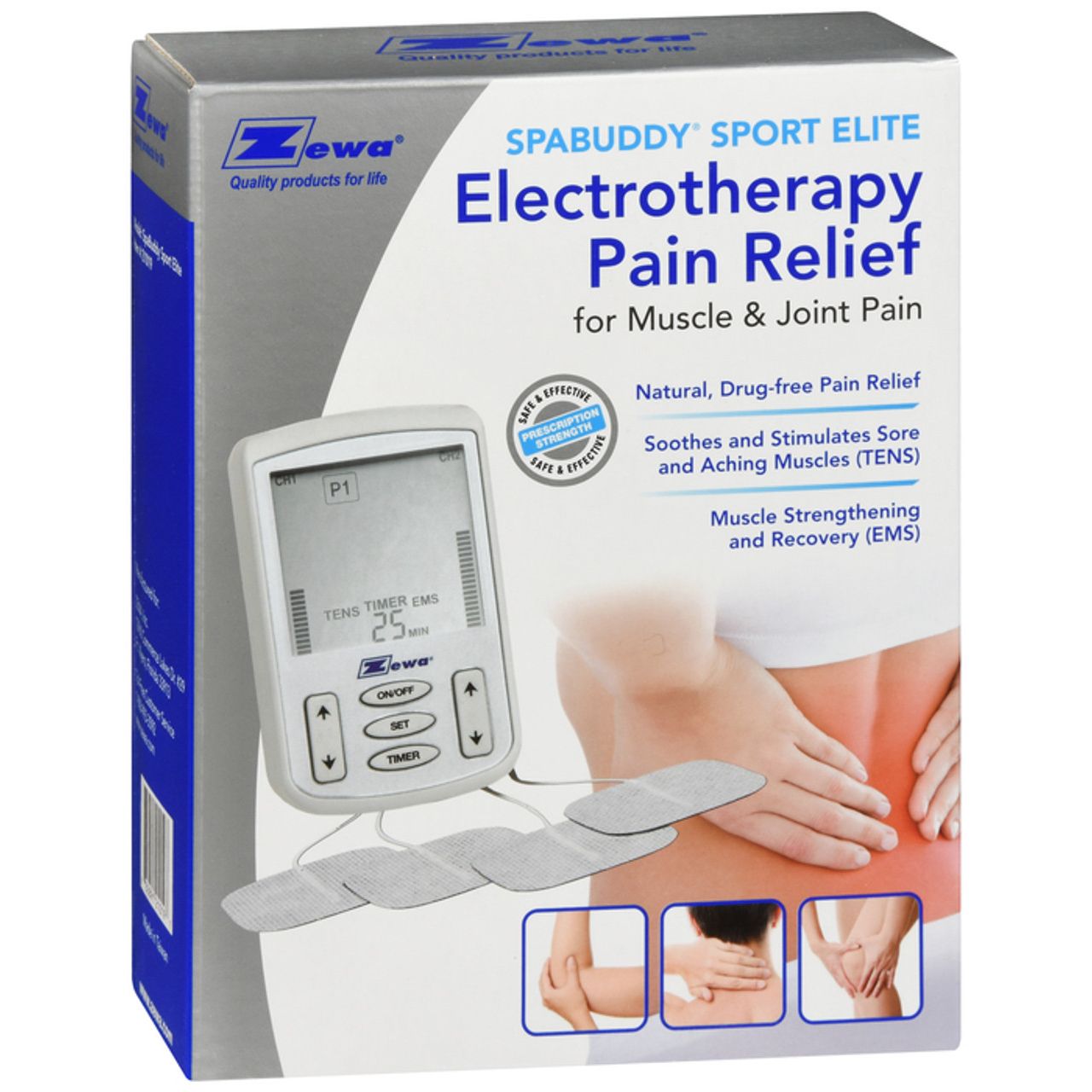 Zewa SpaBuddy Sport - TENS-Schmerztherapie