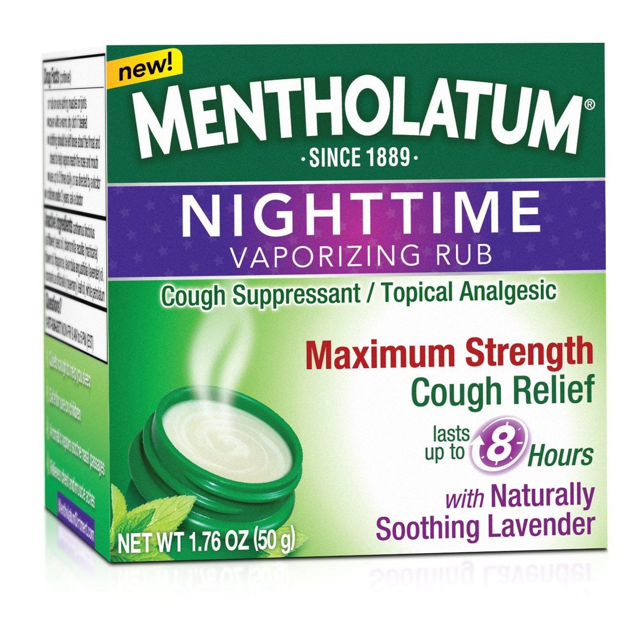 Mentholatum Nachtzeit Vaporisierendes Einreibemittel Maximale Stärke Hustenlinderung