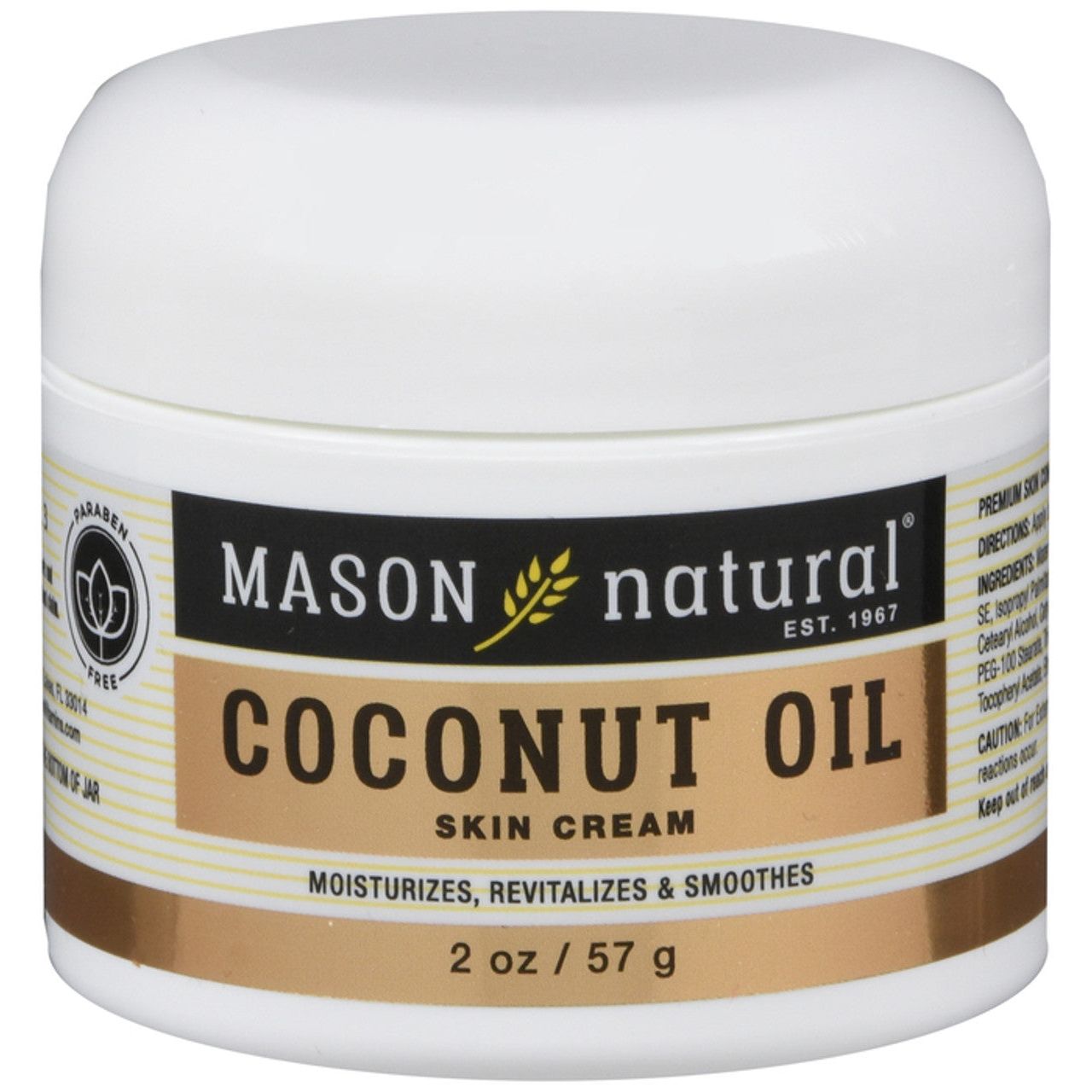 Krem Bukurie me Vaj Kokosi Mason Natural 2 Ons