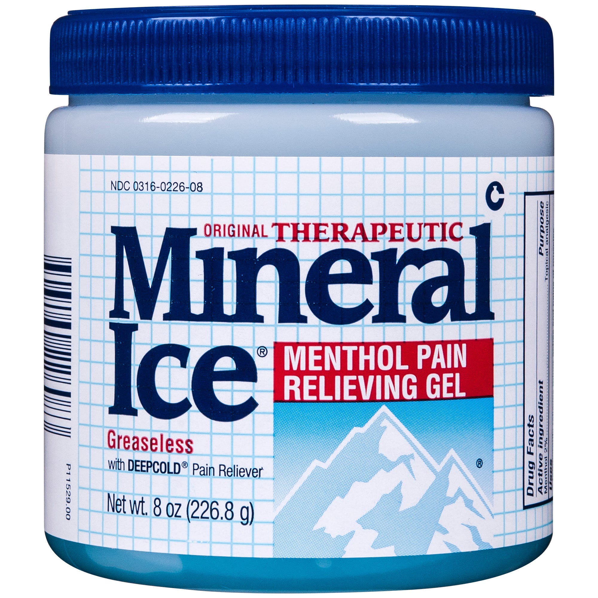 Mineral Ice Therapeutisches schmerzlinderndes Gel, Cool Recover, Menthol 2%, 226 g