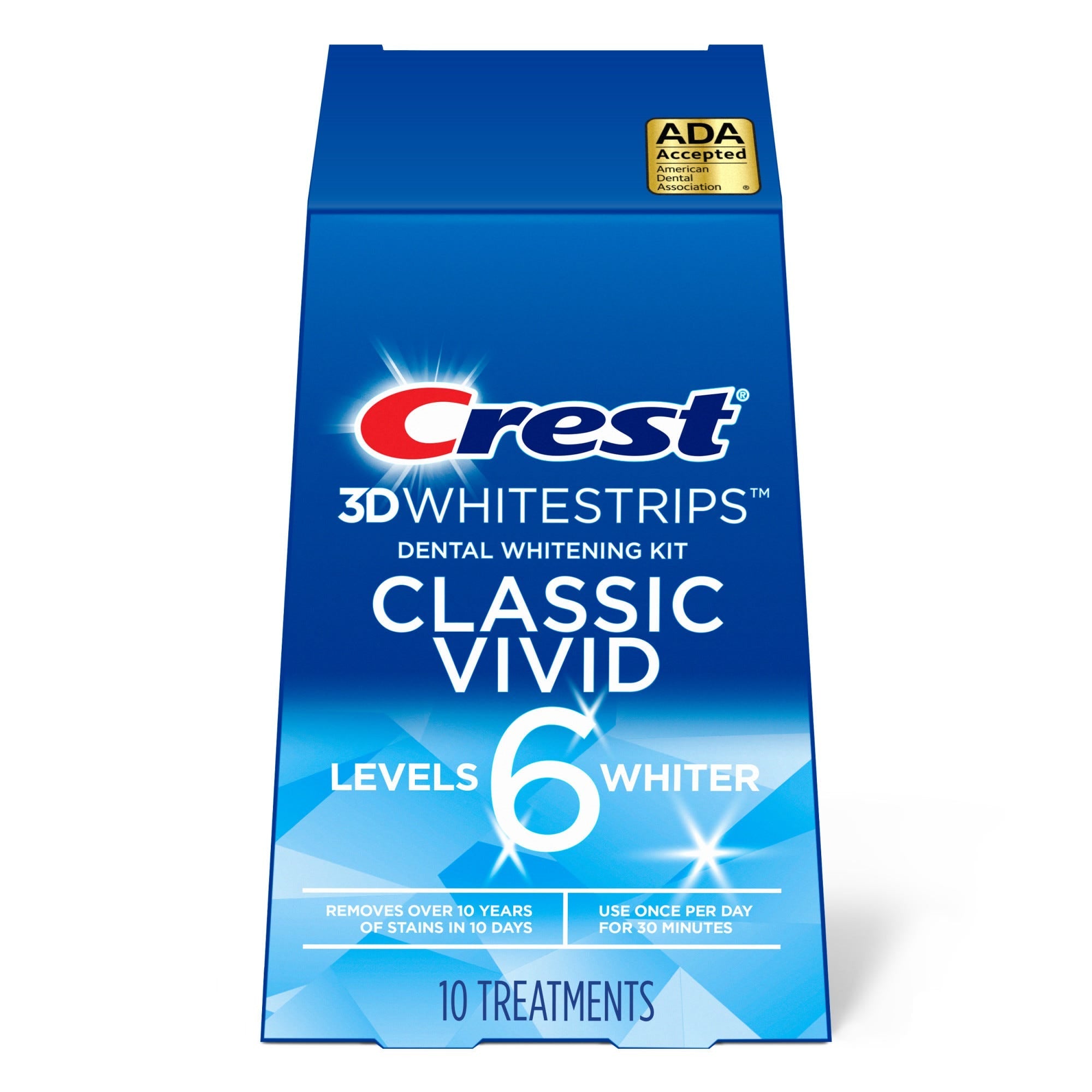 Crest® 3D White™ Classic Vivid Whitestrips – Zahnaufhellungsset (10 Anwendungen)