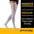 Çorape Anti-Embolizëm Futuro™ – Deri te Kofshët – Mesatare Standarde