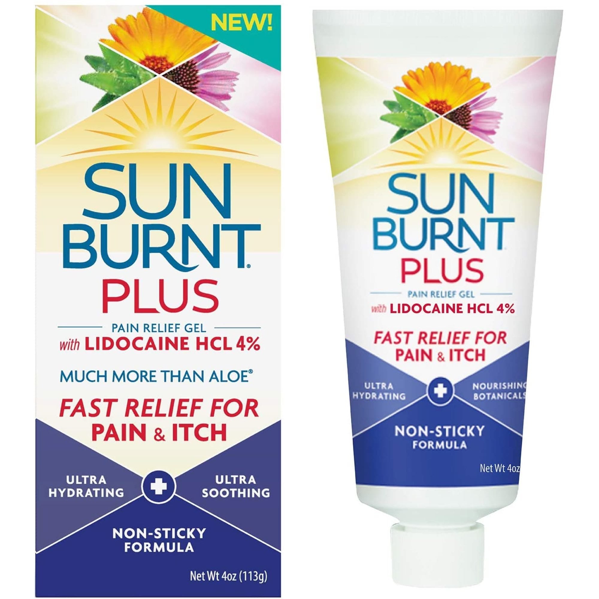 SunBurnt Plus Xhel Lehtësues Dhimbjesh me Lidokainë HCl 4% 118ml