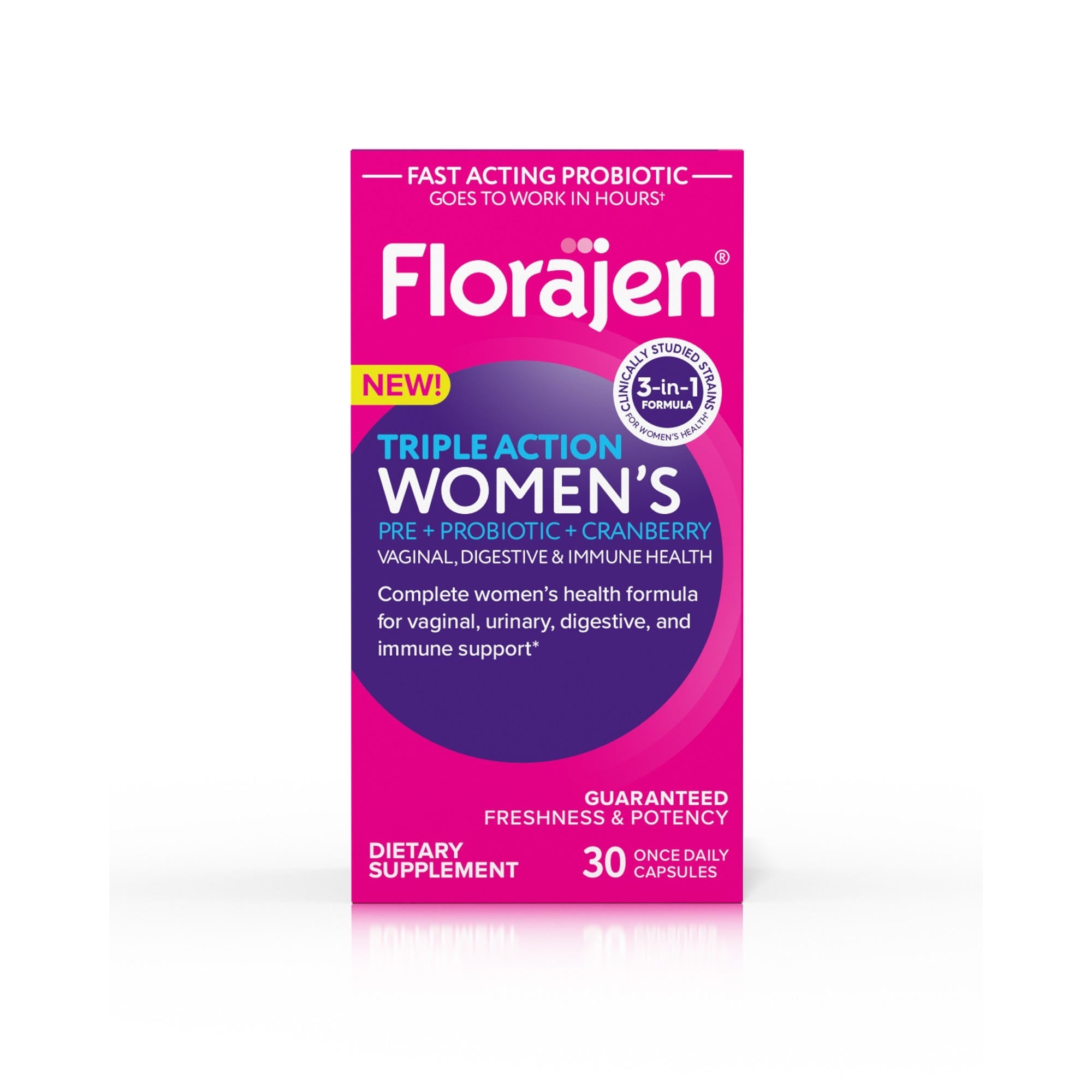 Florajen Triple Action Frauen Probiotikum 30 Kapseln