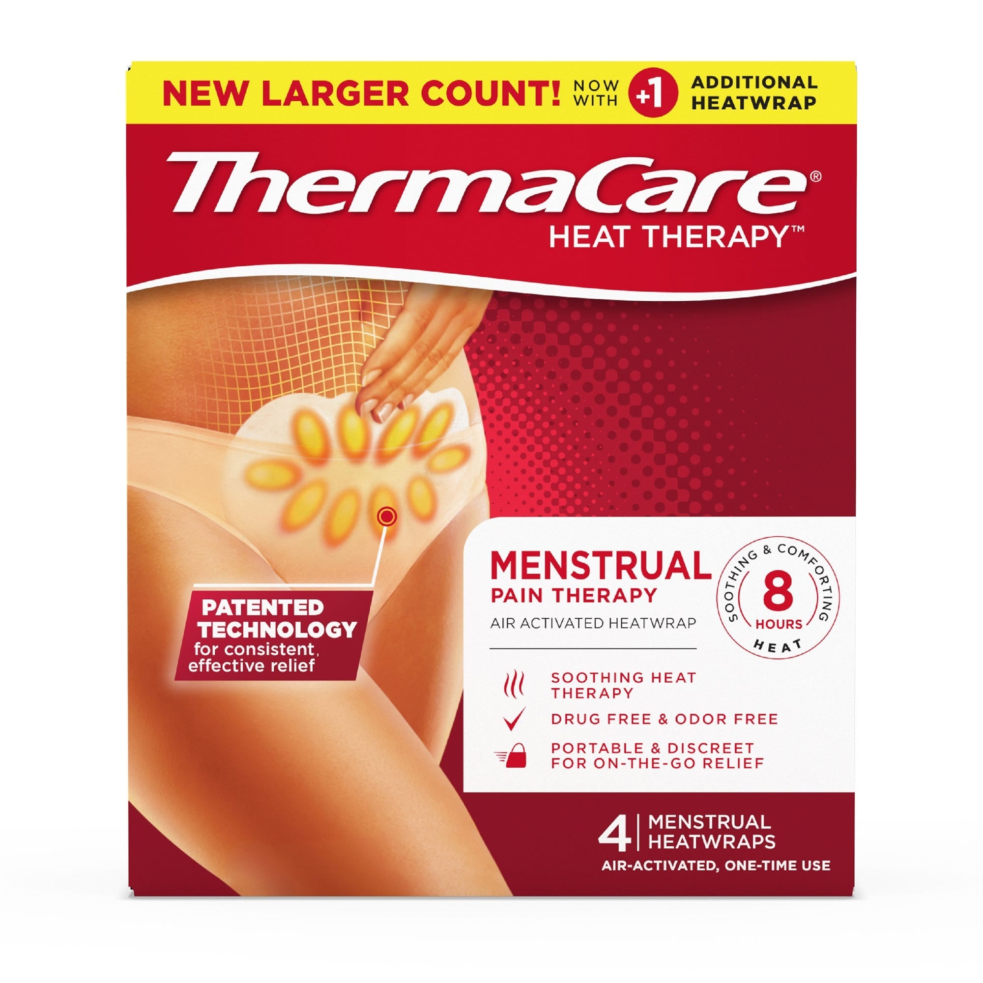 ThermaCare Wärmeauflagen, Menstruation, Schmerzlinderung