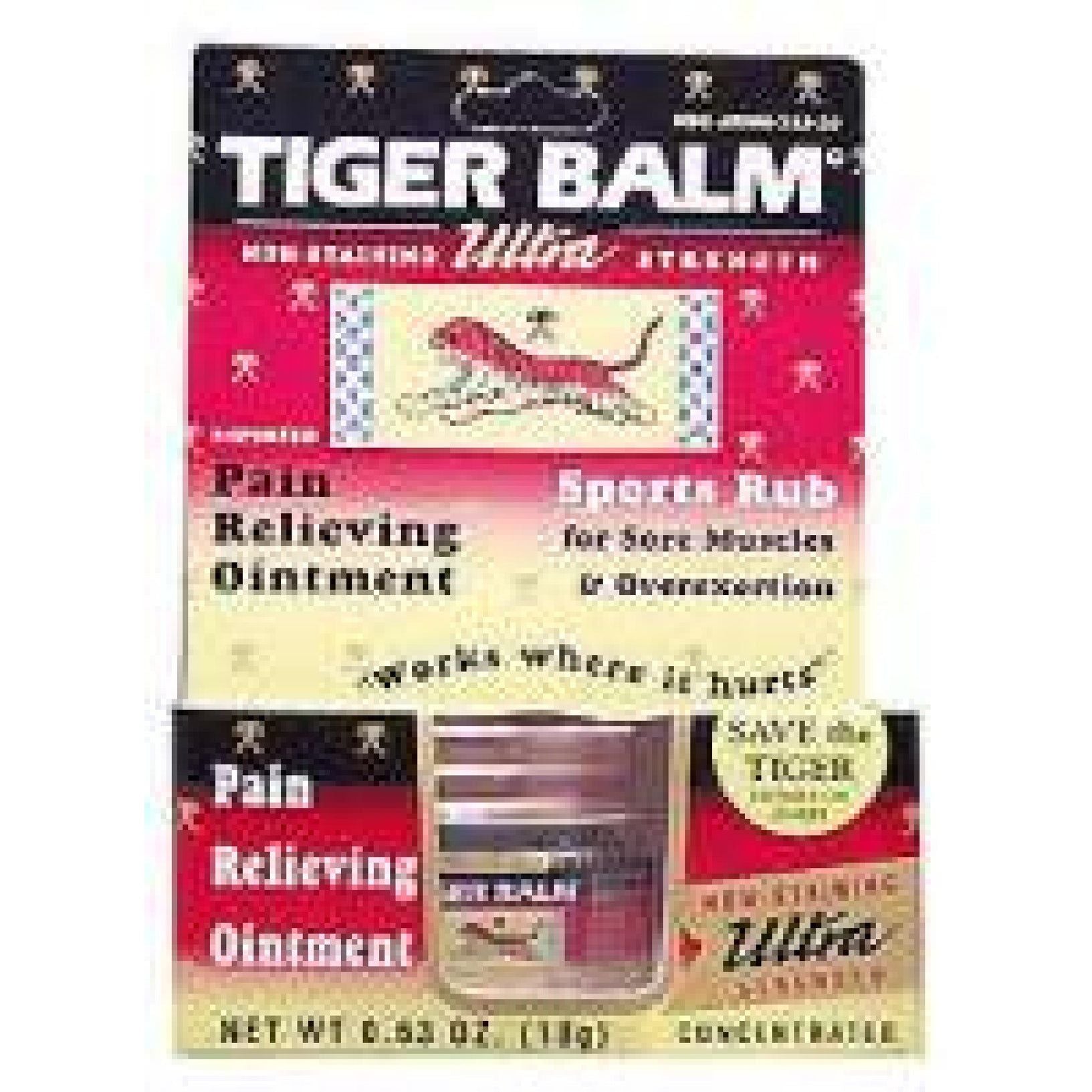 Melhem Lehtësimi i Dhimbjes me Fuqi Ultra Tiger Balm Sportiv
