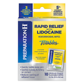 Peceta fshirëse Preparation H Rapid Relief Lidocaine 10 copë