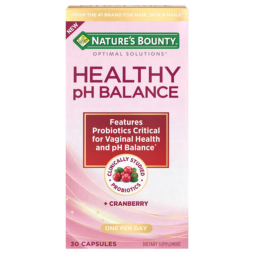 Nature's Bounty Healthy pH Balance, Kapseln