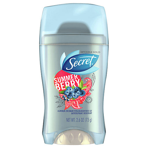 Secret Fresh Antitranspirant-Deodorant Invisible Solid, Summer Berry, 73 g