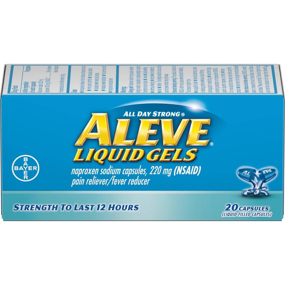 Aleve Xhel i Lëngshëm me Naproksen Natriumi, Qetësues Dhimbjesh/Ulës Ethesh, 220 Mg
