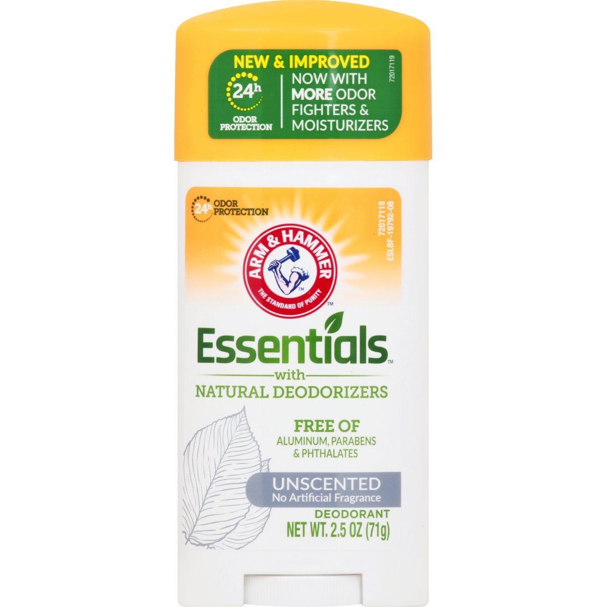 Arm & Hammer Essentials Naturale Deodorant – Aluminiumfrei, ohne Duftstoffe, 71 g Stick