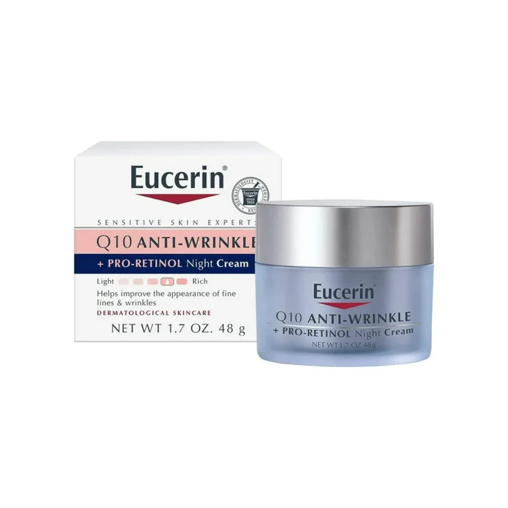 Eucerin Q10 Anti-Falten + Pro-Retinol Nachtcreme, 48 g