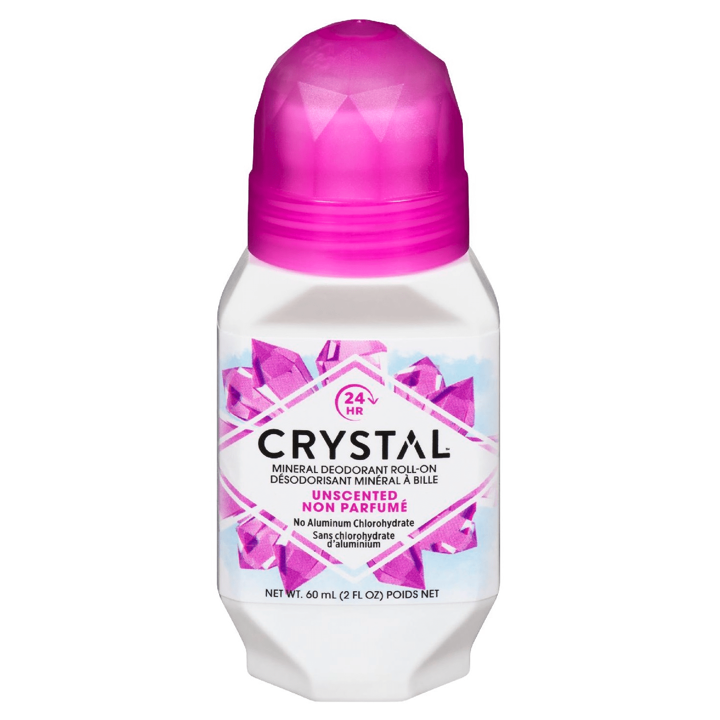 Deodorant me Roll-on Crystal, i Pasuruar me Minerale, Pa Aroma 2.25 Fl Oz