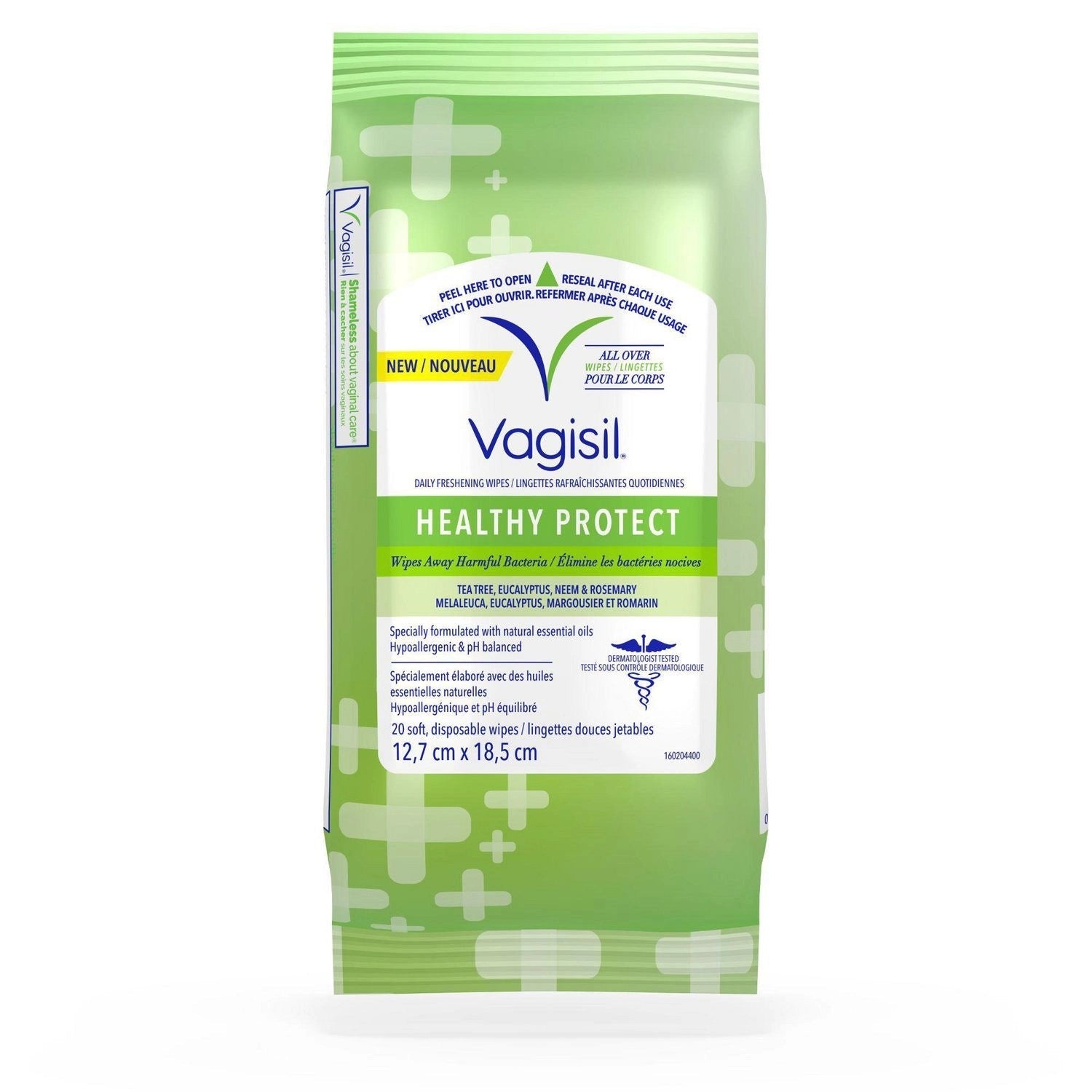 Vagisil Healthy Detox Peceta freskuese të përditshme, pH-të balancuar, 20 copë