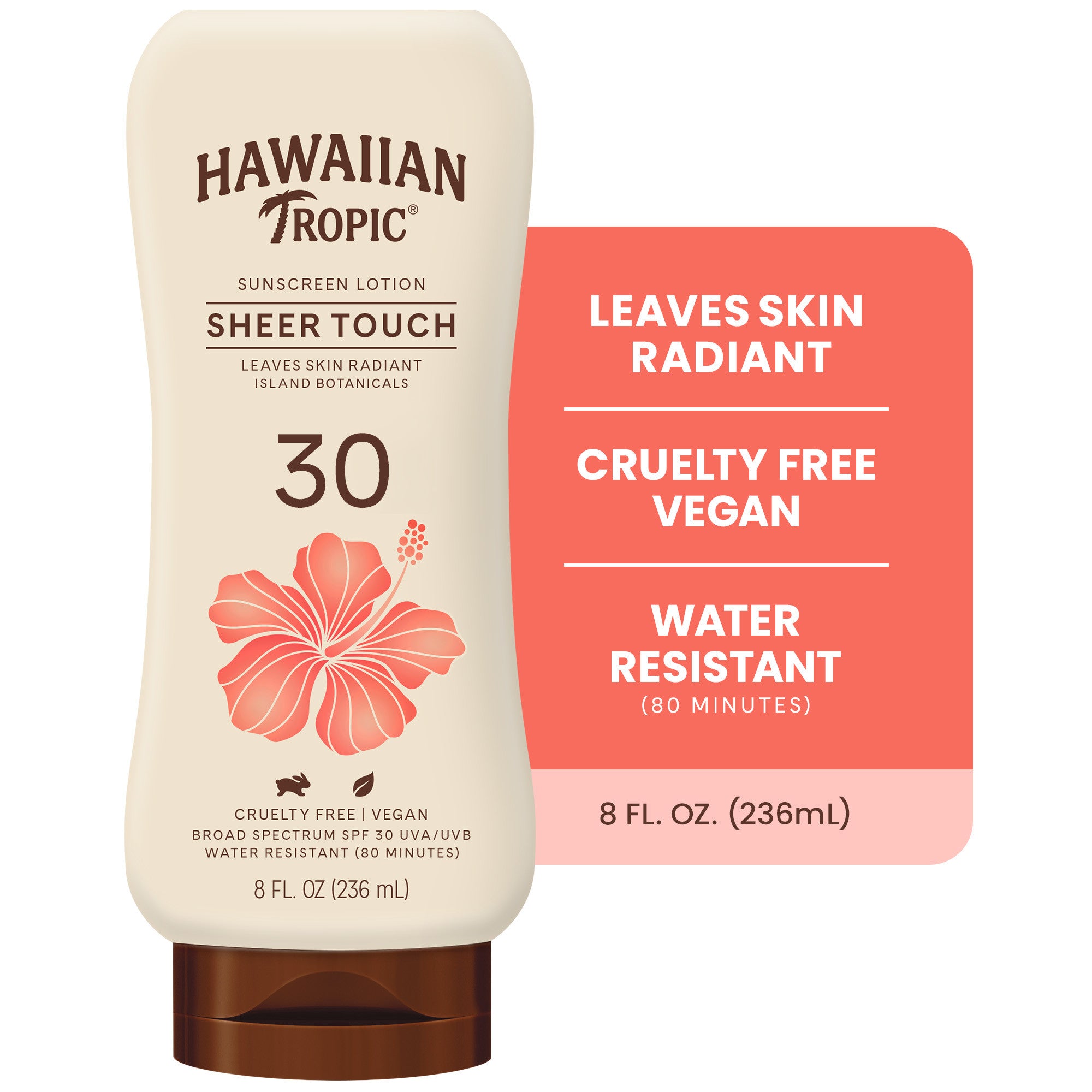 Hawaiian Tropic Sheer Touch Ultra Radiance Lotion Sonnenschutz – LSF 30, 237 ml