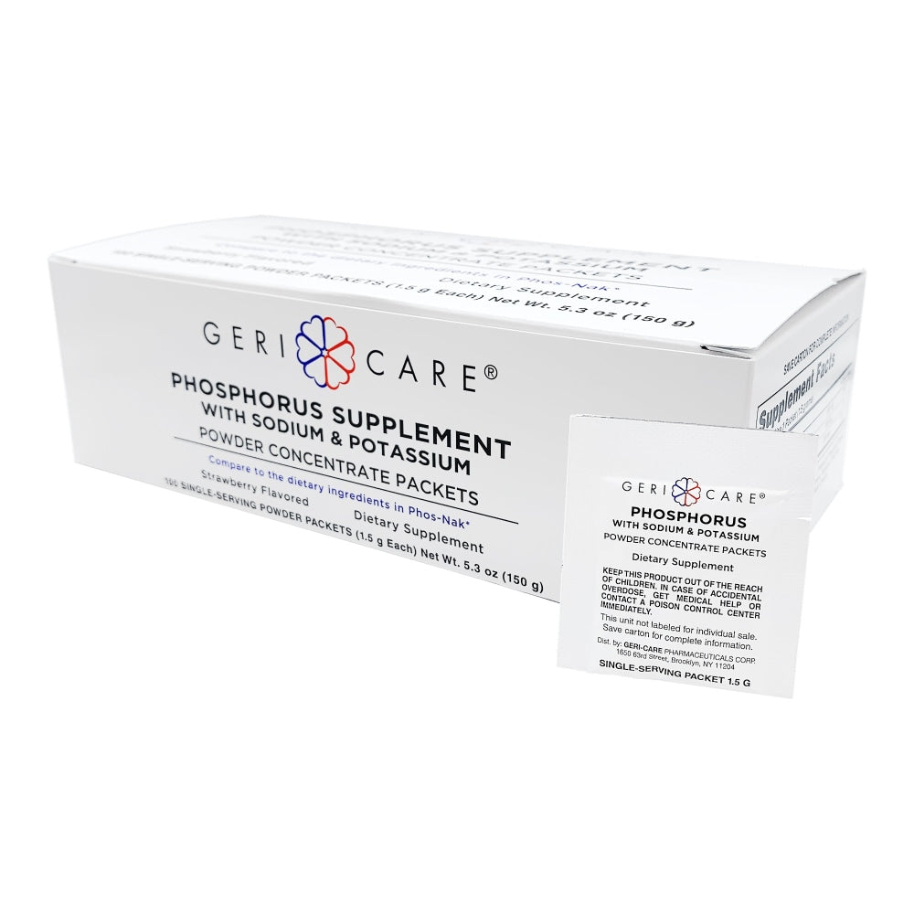 McKesson Brand Geri-Care Phosphor / Natrium / Kalium Nahrungsergänzungsmittel #844-01-GCP