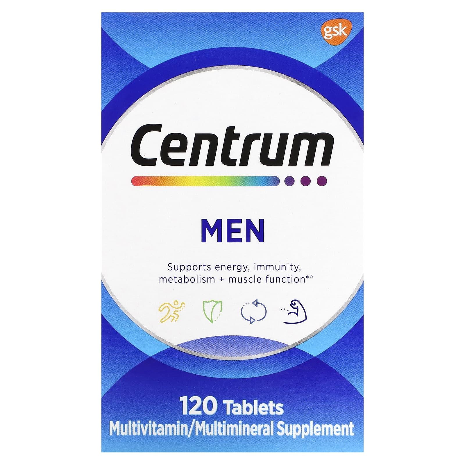 Centrum Multivitamin/Multimineral-Nahrungsergänzungsmittel, Männer, Tabletten