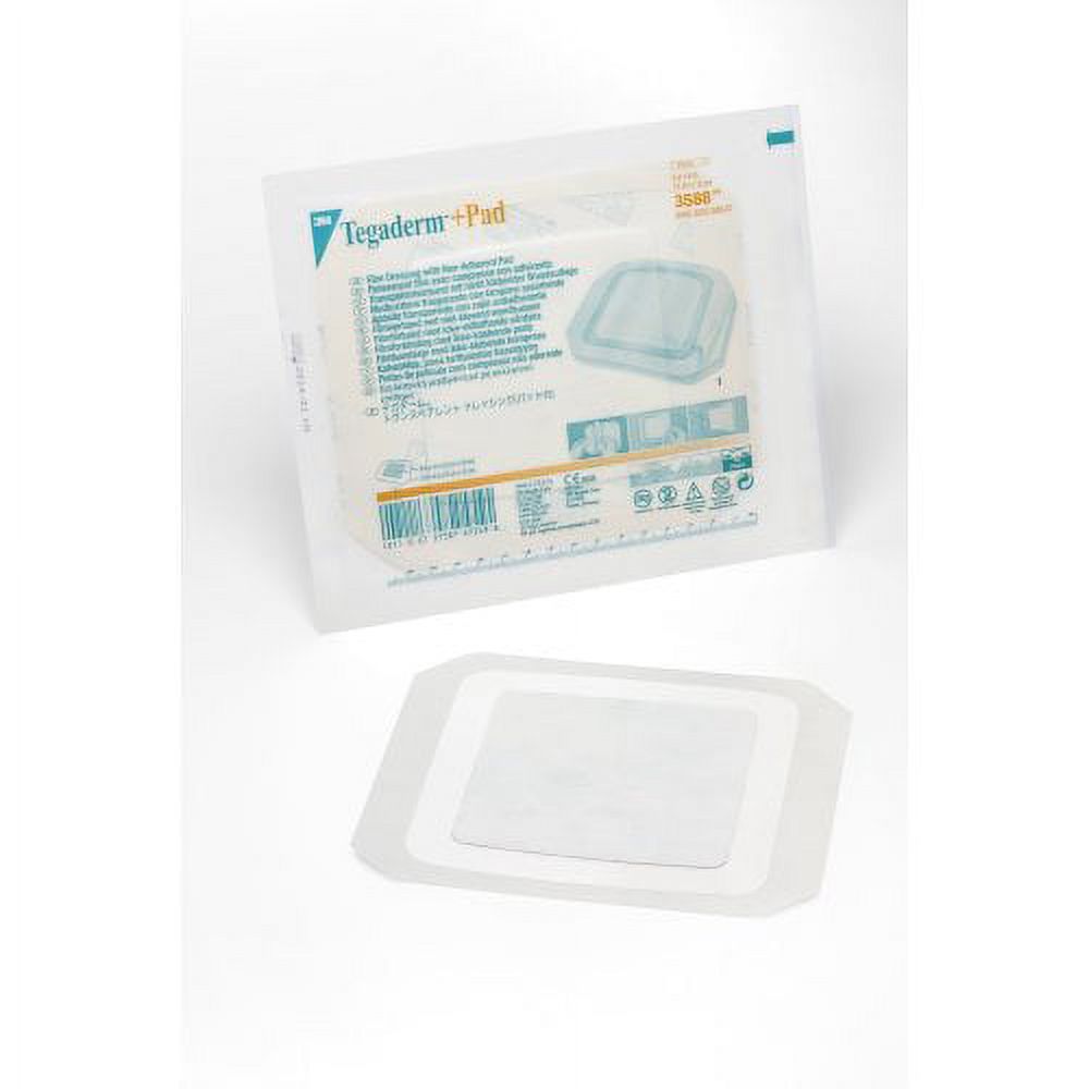 3M Tegaderm +Pad Filmverband mit nicht haftender Wundauflage, 15 x 15 cm, 5 Stück