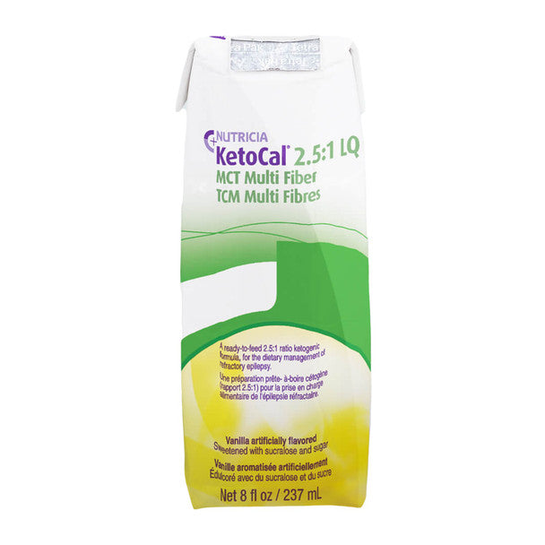 Nutricia Amerika Veriore KetoCal 2.5 Pluhur Vanilje / Formulë për Ushtrim me Tub, Kuti 8 Oz. 1132991