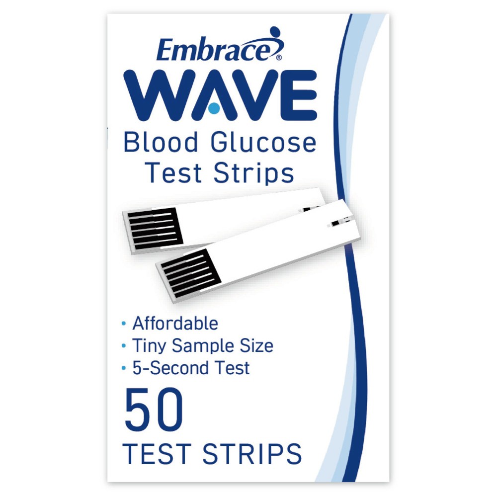 WAVE Blutzucker-Teststreifen, Packung mit 50 Stück
