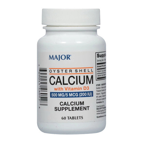Kalcium i madh i guaskës së ostres 500 mg me vitaminë D