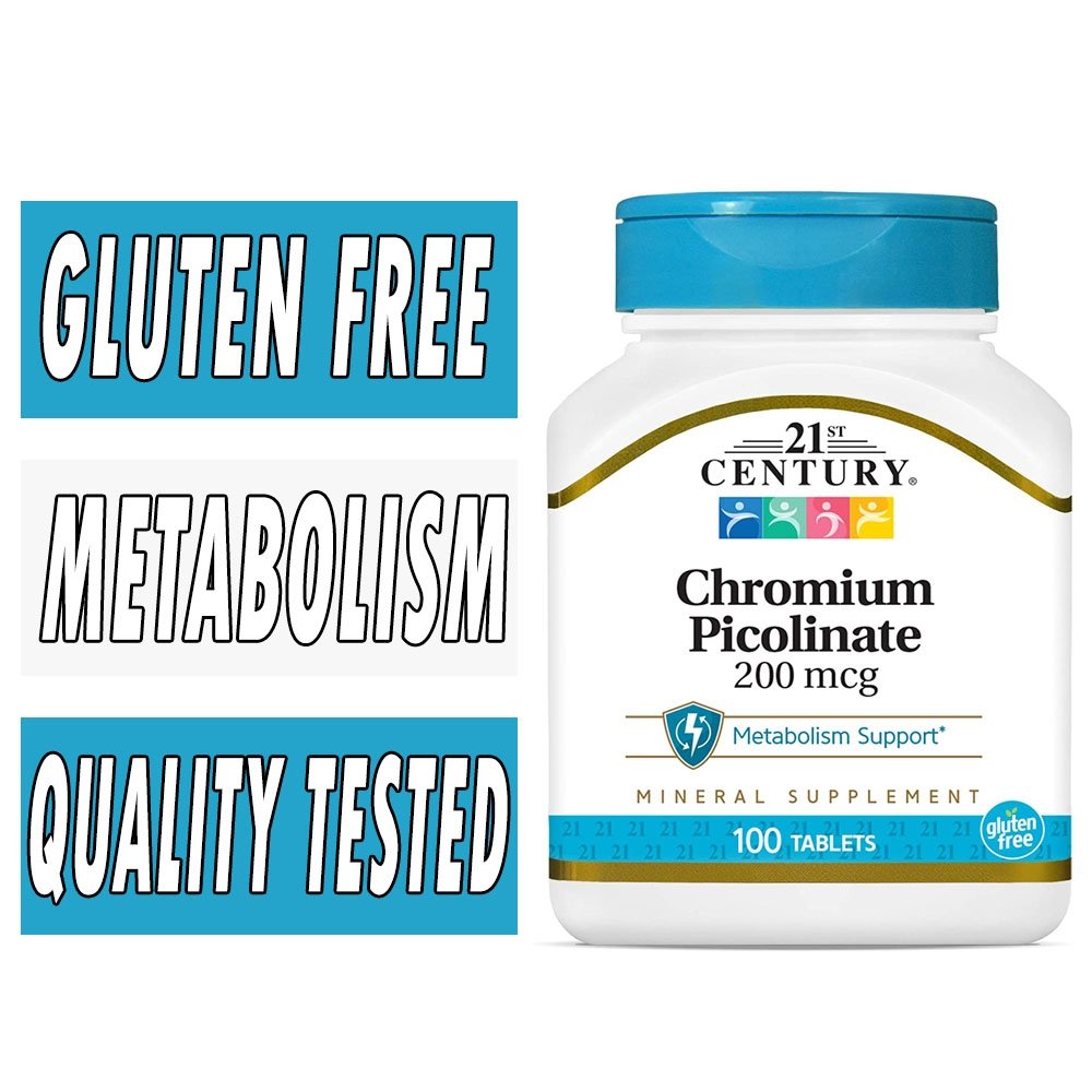 21st Century Chrom Picolinat 200 Mcg 100St