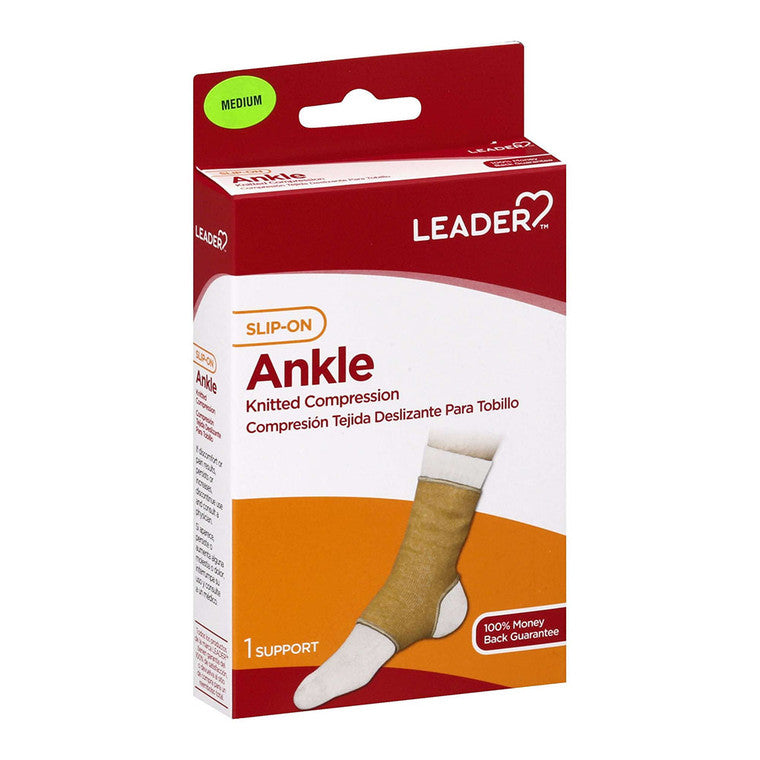 Leader elastische Slip-On-Knöchelstütze, Größe M