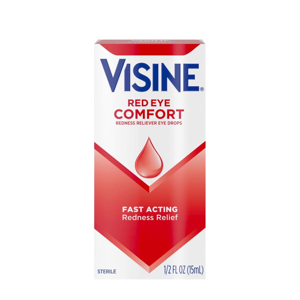 Pika për zbutjen e skuqjes së syve Visine Red Eye Comfort - 0.5 Fl. Oz.