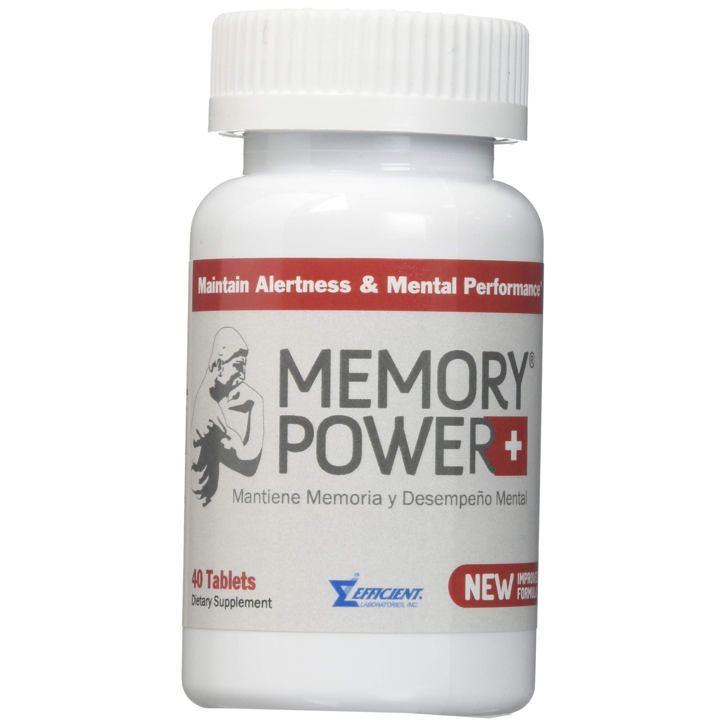 Memory Power Plus, Gehirn- und Gedächtnisunterstützungsergänzung, 40 Tabletten