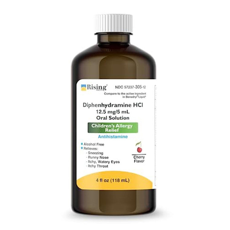 Difenidramin Hcl 12.5 Mg, Shurup kundër alergjisë për fëmijë, 4 Oz