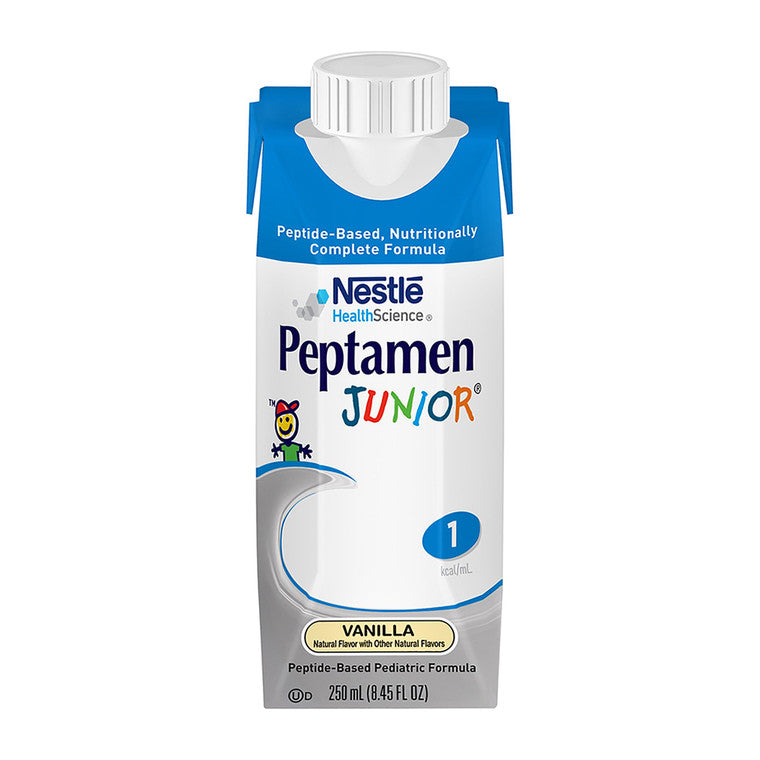Nestlé Nutrition Trinknahrung Peptamen Junior Complete für Kinder, Vanille, flüssig – 24 x 237 ml