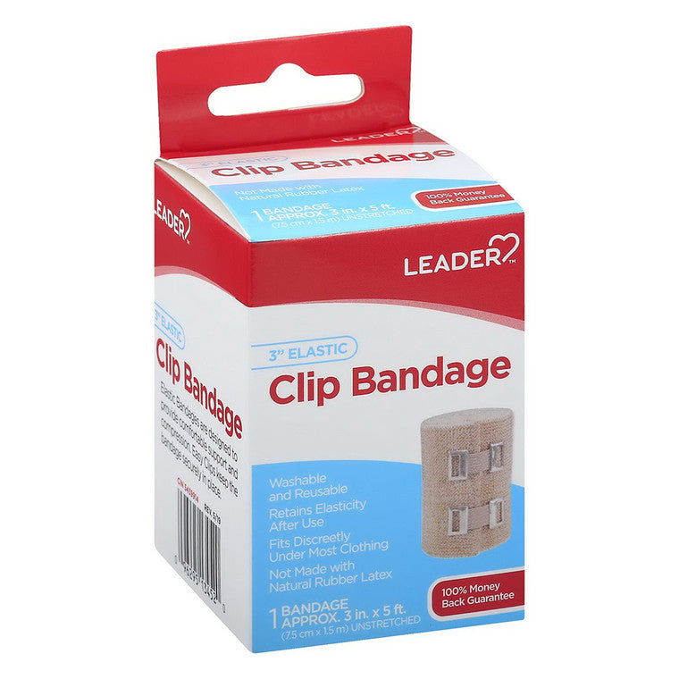 Leader™ Elastische Clip-Bandage – 3 Zoll Breite
