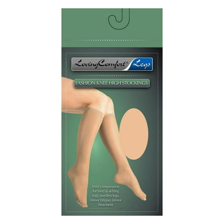 Scott Specialties® Loving Comfort – Knee-High Compression Hose (Black - Large)