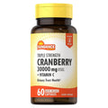 Sundance Vitamins Ultra dreifache Cranberry-Stärke 15.000 mg + Vitamin C – 60 Kapseln