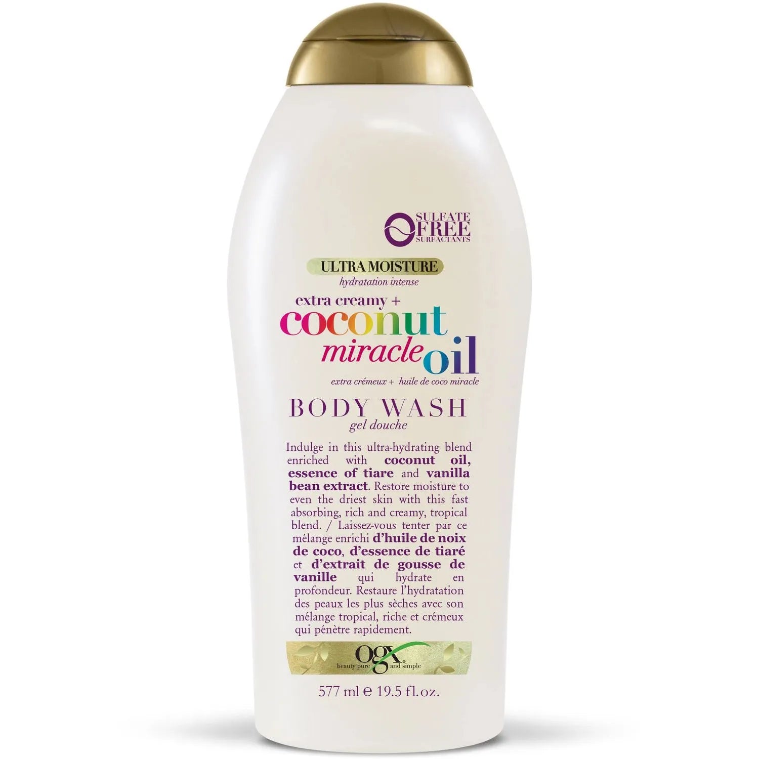 OGX Extra Creamy + Kokosnuss Wunderöl Ultra Feuchtigkeit Körperwaschmittel - 577 ml