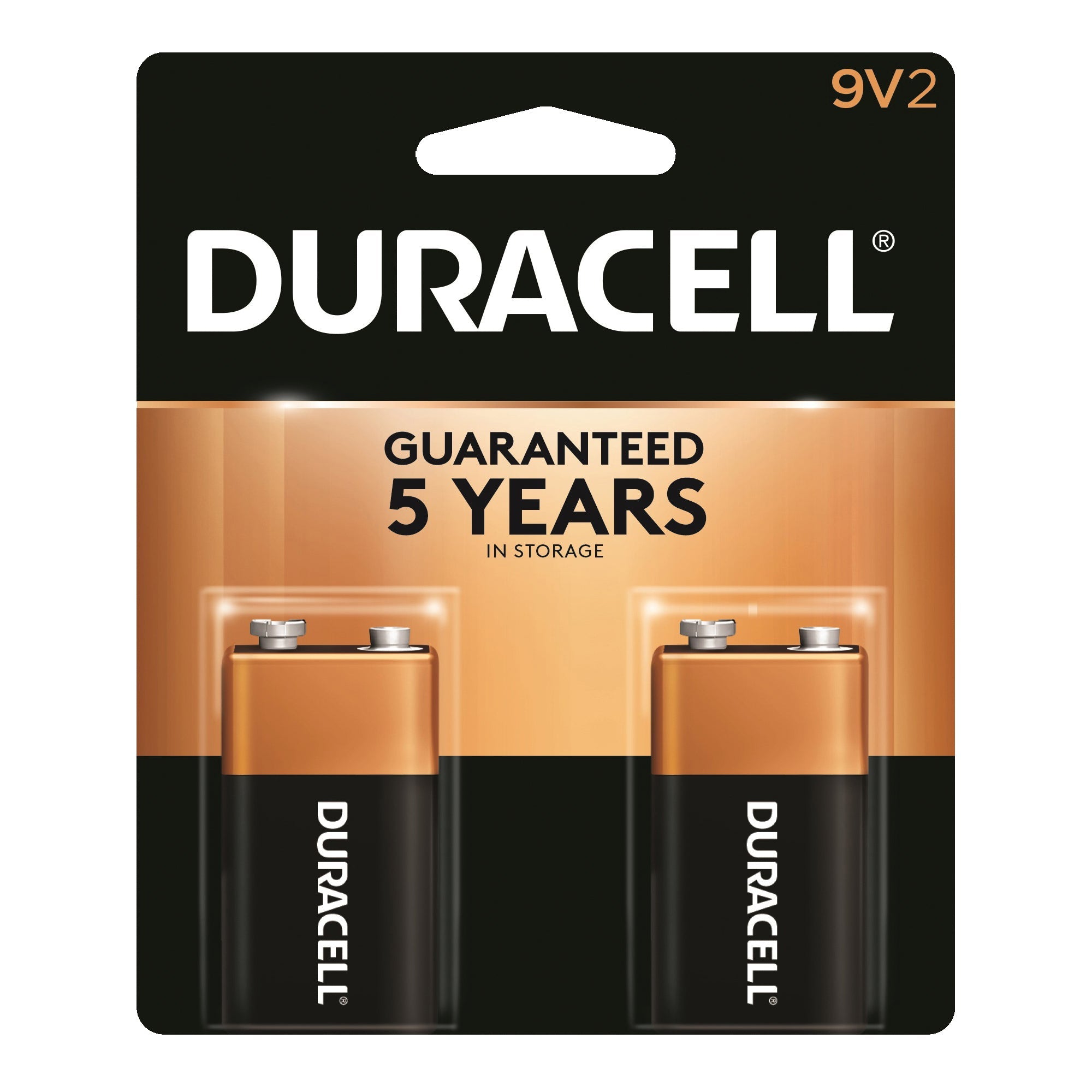 Duracell Coppertop 9V Batterien – 2er-Pack Alkaline-Batterien