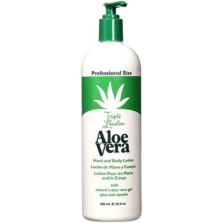 Triple Lanolin Aloe Krem për duar dhe trup me pompë, 20 Oz