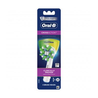 Oral B CrossAction elektrische Zahnbürsten-Ersatzbürstenköpfe – 4 Stück