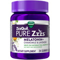 ZzzQuil Pure Zzzs Melatonin+Kamomil & Livando Karamele të buta Me Shije Frutash Pylli Vanilje 24 copë