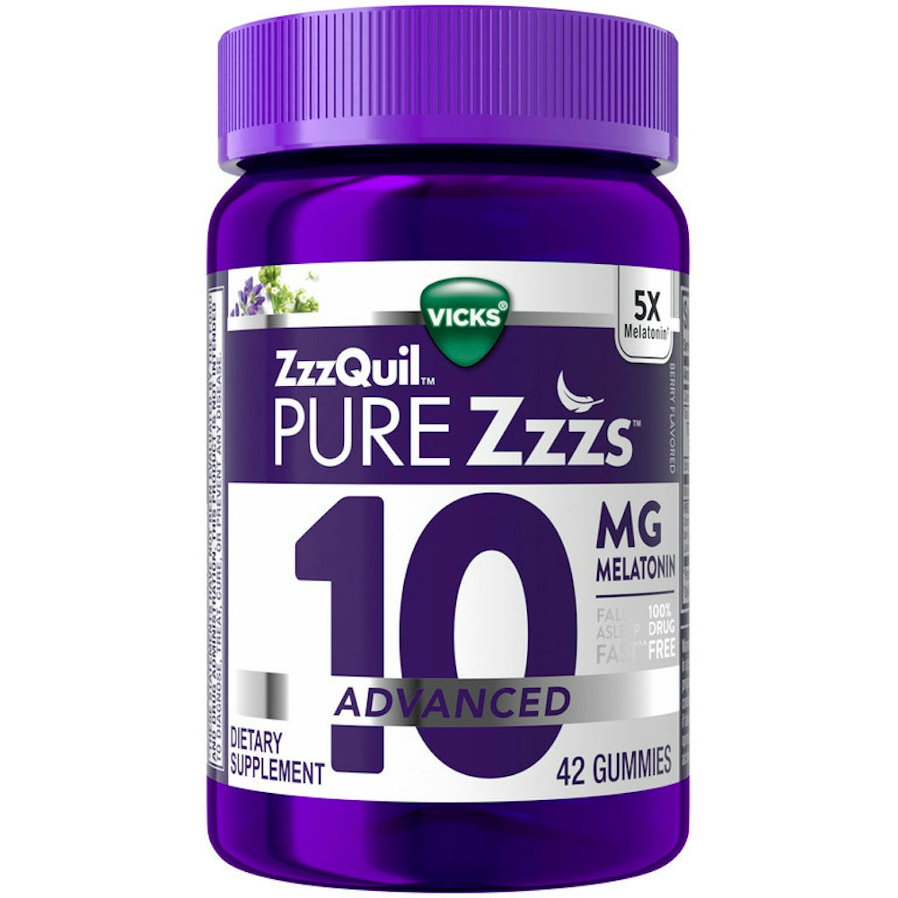 Vicks ZzzQuil 10 Advanced  Mg Melatonin 42 Gummies