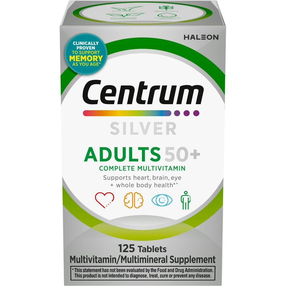 Centrum® Silver® Multivitaminë për të Rriturit 50 vjeç e sipër – 125 Tableta