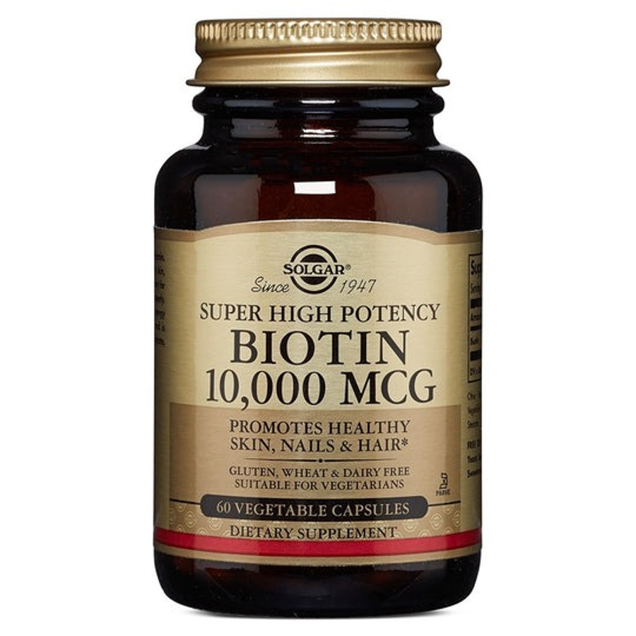 Solgar Super-hochdosiertes Biotin 10.000 mcg 60 pflanzliche Kapseln
