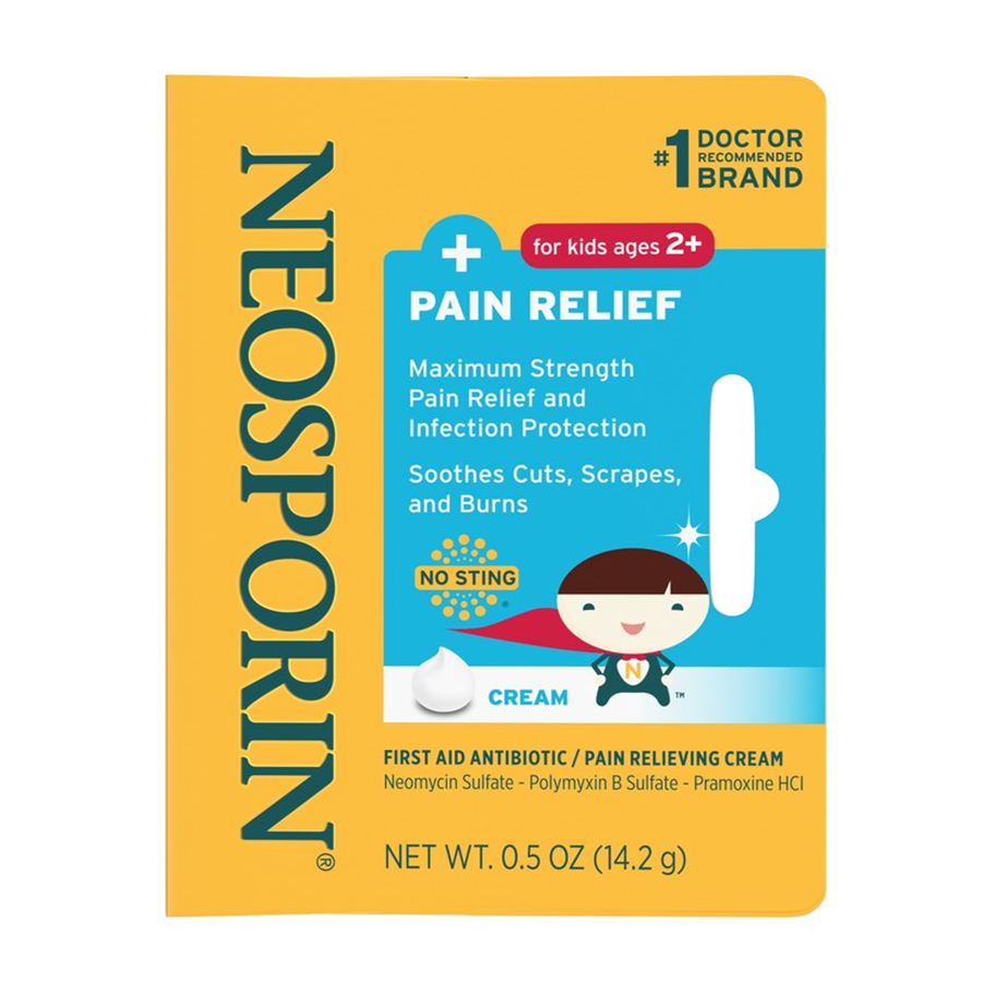 Neosporin Erste Hilfe Antibiotikum + Schmerzlindernde Creme für Kinder, 14,1 g